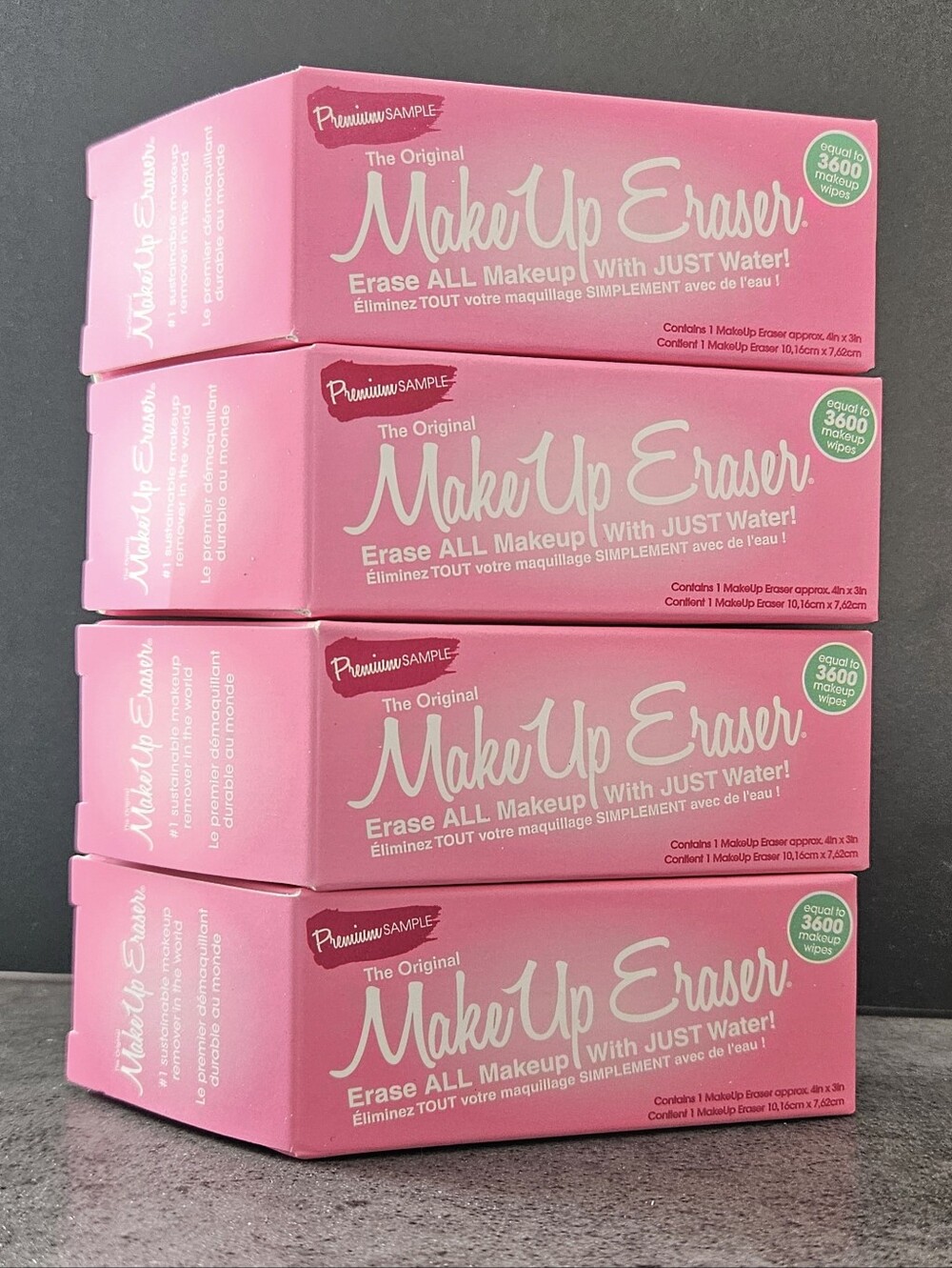 4 x Makeup Eraser The Original Premium Sample 4"x3" NIB! $48 MSRP